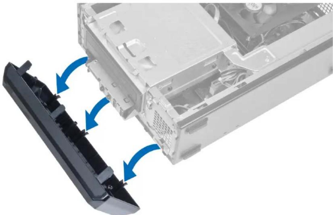DELL Vostro 270s - Removing the Front Bezel - 2