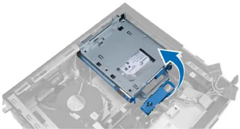 DELL OptiPlex 7010 - Removing the Drive Cage - 4