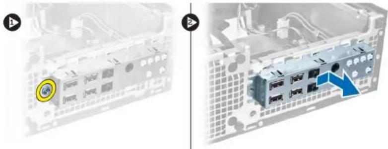DELL OptiPlex 7010 - Removing the Input/Output (I/O) Panel - 2