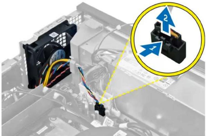 DELL OptiPlex 7010 - Removing the System Fan - 2