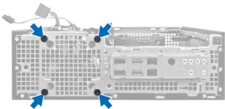 DELL OptiPlex 7010 - Removing the System Fan - 4