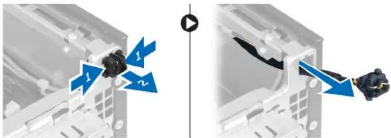 DELL OptiPlex 7010 - Removing the Power-Switch Cable - 2