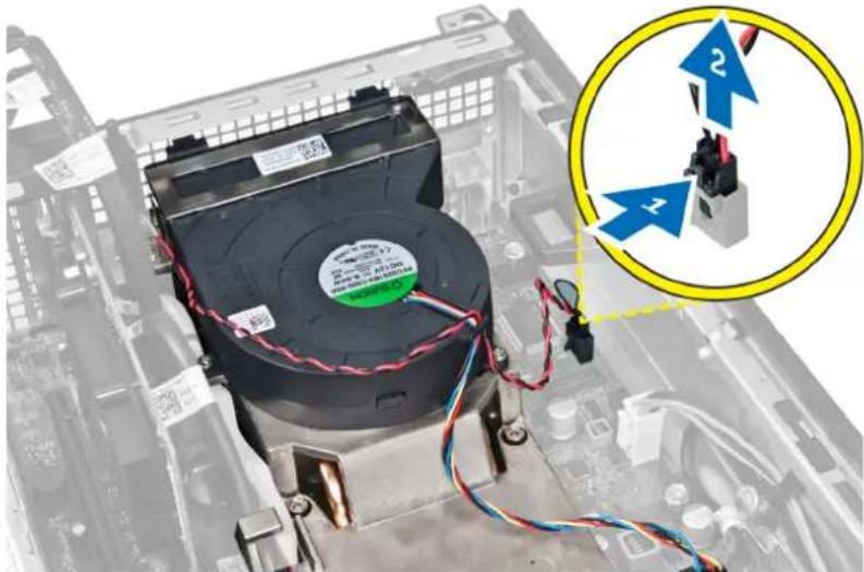 DELL OptiPlex 7010 - Removing the Heat Sink - 2