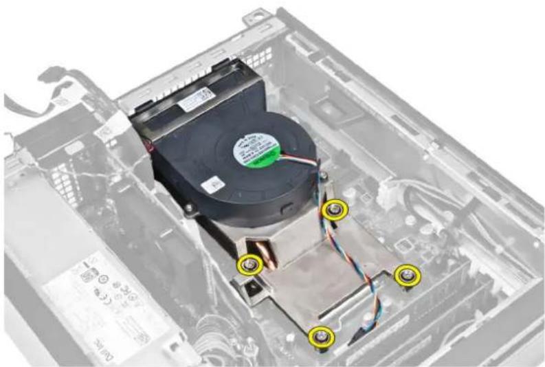 DELL OptiPlex 7010 - Removing the Heat Sink - 5