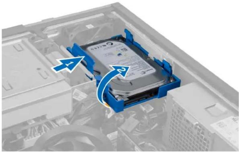DELL OptiPlex 9010 - Removing The Hard Drive - 3