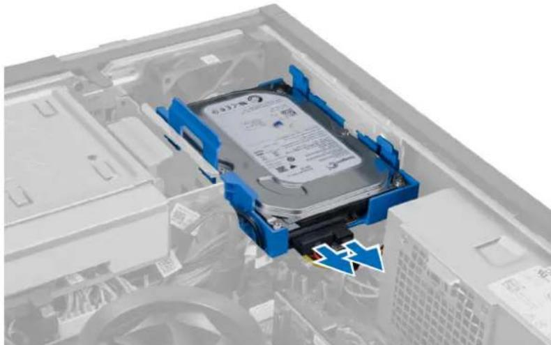 DELL OptiPlex 9010 - Removing The Hard Drive - 2