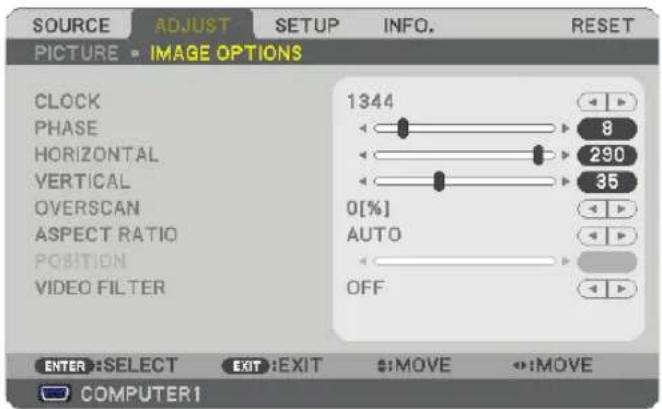NEC NP500WS - [RESET] - 1