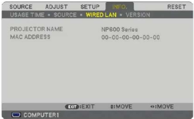 NEC NP500WS - [WIRED LAN] - 1