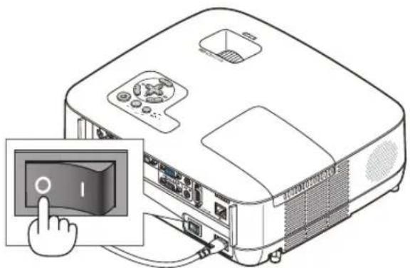 NEC NP500WS - To turn off the projector: - 7