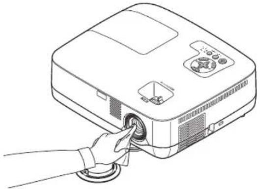 NEC NP500WS - Note on Cleaning the Lens (NP600/NP500/NP400/NP300/NP500W) - 1