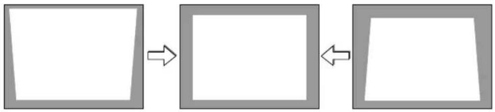 NEC NP310 - Correcting Keystone Distortion - 1