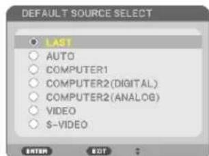 NEC NP310 - Selecting Default Source - 6
