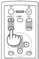 NEC NP310 - Press the MAGNIFY (−) button. - 1