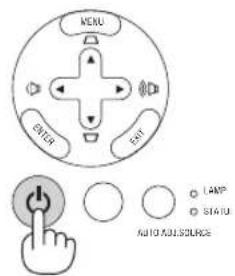 NEC NP410W - To turn off the projector: - 2
