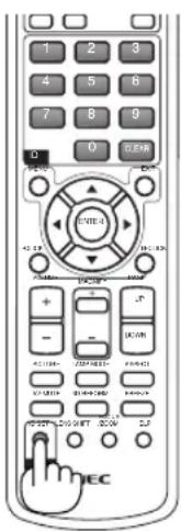 NEC NP410W - Release the ID SET button. - 1