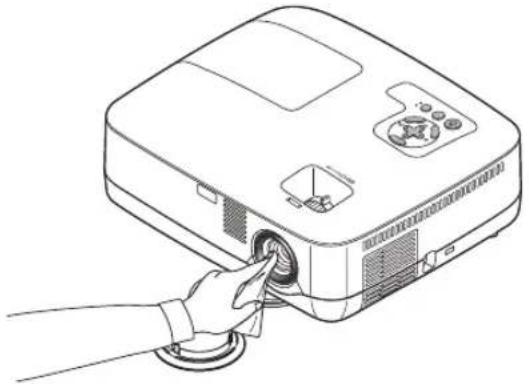 NEC NP410W - Note on Cleaning the Lens (NP610/NP510/NP410/NP405/NP310/NP305/NP510W/NP410W) - 1