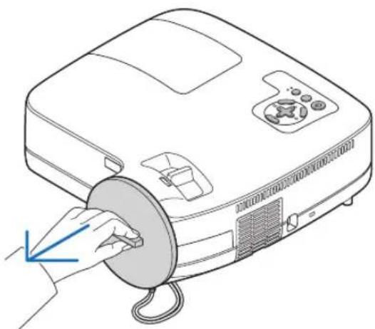 NEC NP410W - Remove the lens cap - 2
