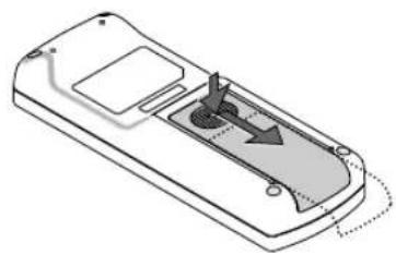 NEC NP410W - Battery Installation - 1