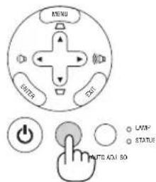NEC NP410W - Selecting Default Source - 1