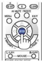 NEC NP215 - Press the ENTER button to execute the selection. - 4
