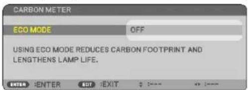 NEC NP215 - When [OFF] is selected for [ECO MODE] - 1