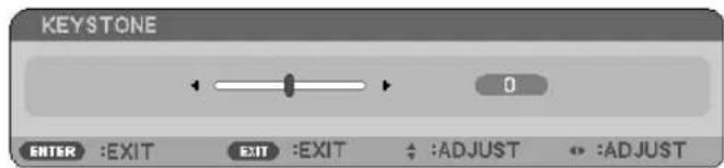 NEC NP215 - Press the KEYSTONE button. - 1