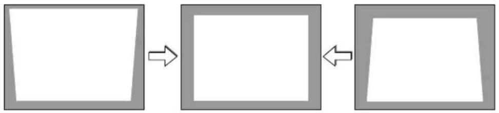 NEC NP215 - Correcting Keystone Distortion - 1