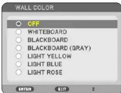 NEC NP-V300X - Using the Wall Color Correction [WALL COLOR] - 1