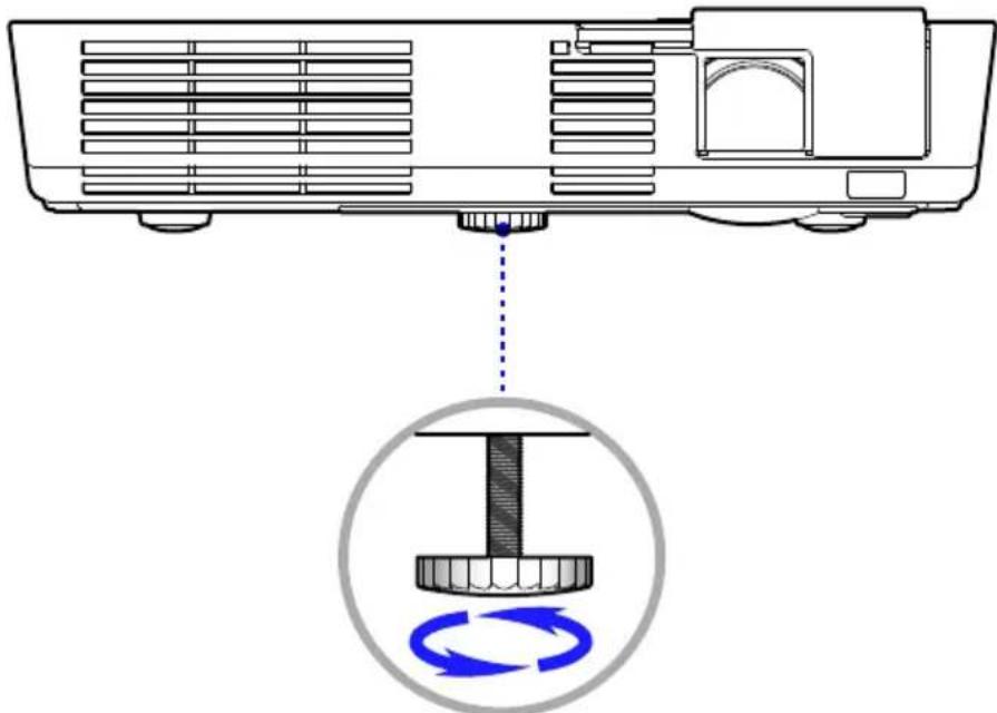 NEC NP-L50W - Adjusting the Height of Projector Image - 1