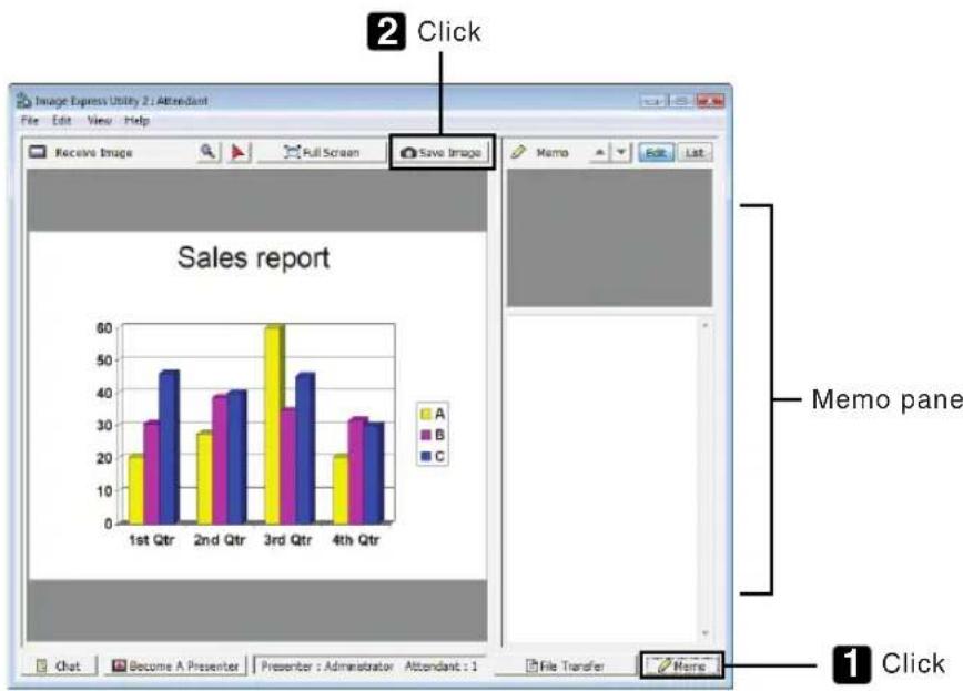 NEC PA550W - Click [Memo] in the attendant window. - 1
