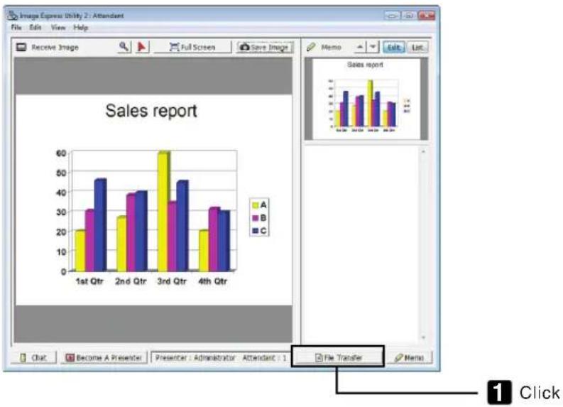 NEC PA550W - Click [File Transfer] in the attendant window. - 1