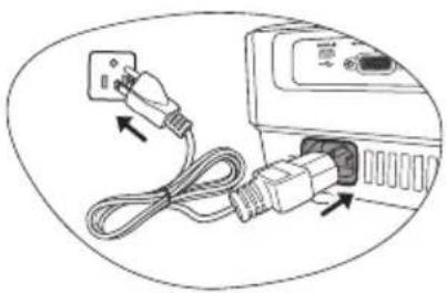 BENQ MX501 - Starting up the projector - 2