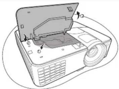 BENQ MX501 - Replacing the lamp - 11