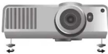 BENQ SH960 - Adjusting the projection angle - 1