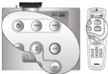 BENQ SH960 - Auto-adjusting the image - 1