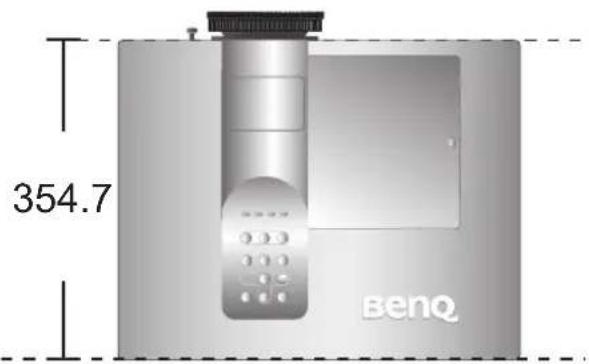 BENQ SH960 - ■ Dimensions - 1