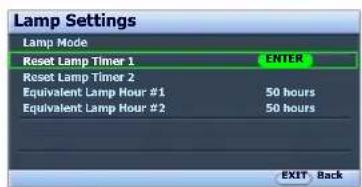 BENQ SH960 - Resetting the lamp timer - 3