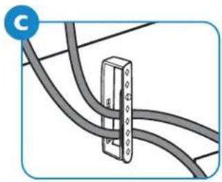 PHILIPS BDL4230ET - USING THE CABLE RETAINER - 3