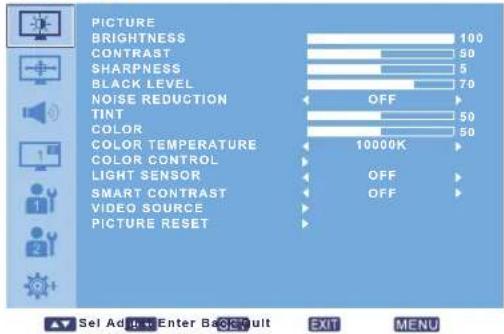 PHILIPS BDL4230ET - PICTURE MENU - 1