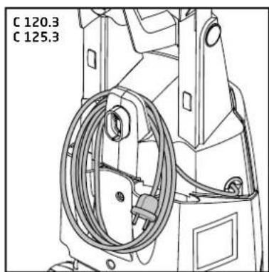 NILFISK C 130.1-6 X-TRA - Winding up of electric cable and high pressure hose - 1