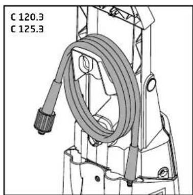 NILFISK C 130.1-6 X-TRA - Winding up of electric cable and high pressure hose - 3