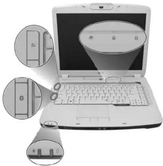 ACER Aspire 5920G Series - Indicators - 1