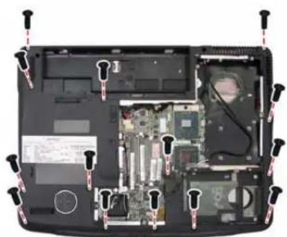 ACER Aspire 5920G Series - Removing the Keyboard and LCD Module - 7