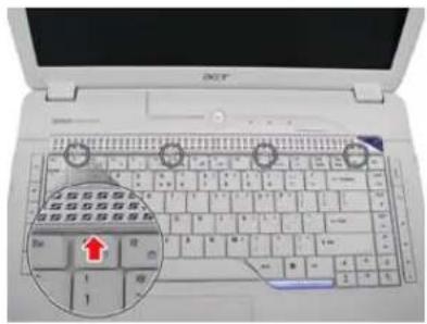 ACER Aspire 5920G Series - Removing the Keyboard and LCD Module - 2