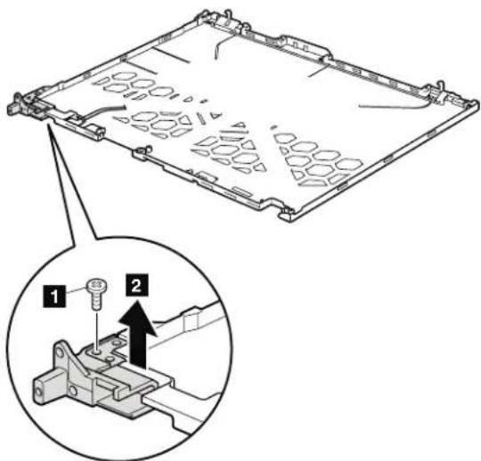 LENOVO ThinkPad T61 - LCD magnesium frame, hinge assembly, and integrated camera - 3
