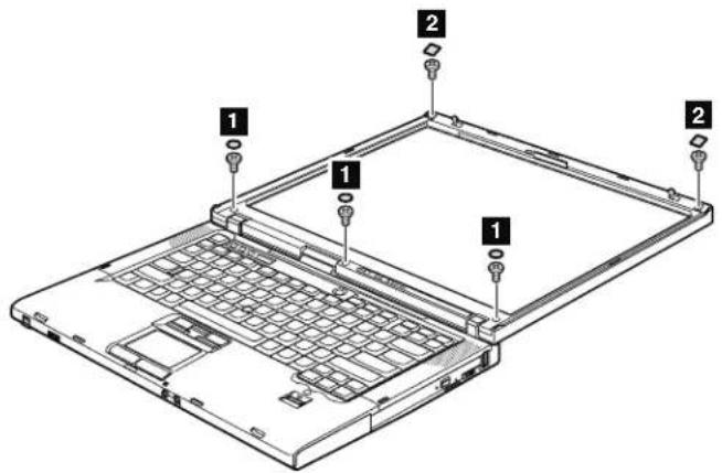 LENOVO ThinkPad T61 - LCD front bezel and LCD rear cover (LCD cover kit) - 1