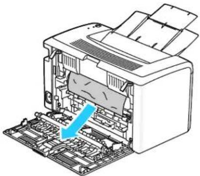 XEROX Phaser 3040 - Clearing Paper Jams From the Back of the Printer - 3