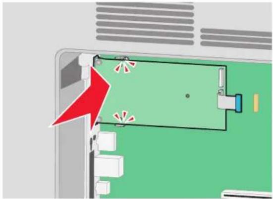 LEXMARK T652dn - Installing an Internal Solutions Port - 11