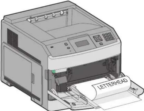 LEXMARK T652dn - Loading the multipurpose feeder - 9