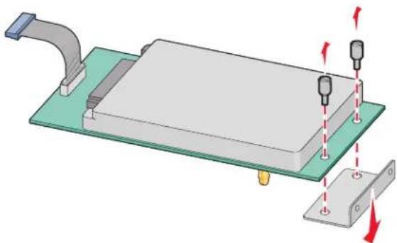 LEXMARK T652dn - Installing a printer hard disk - 4